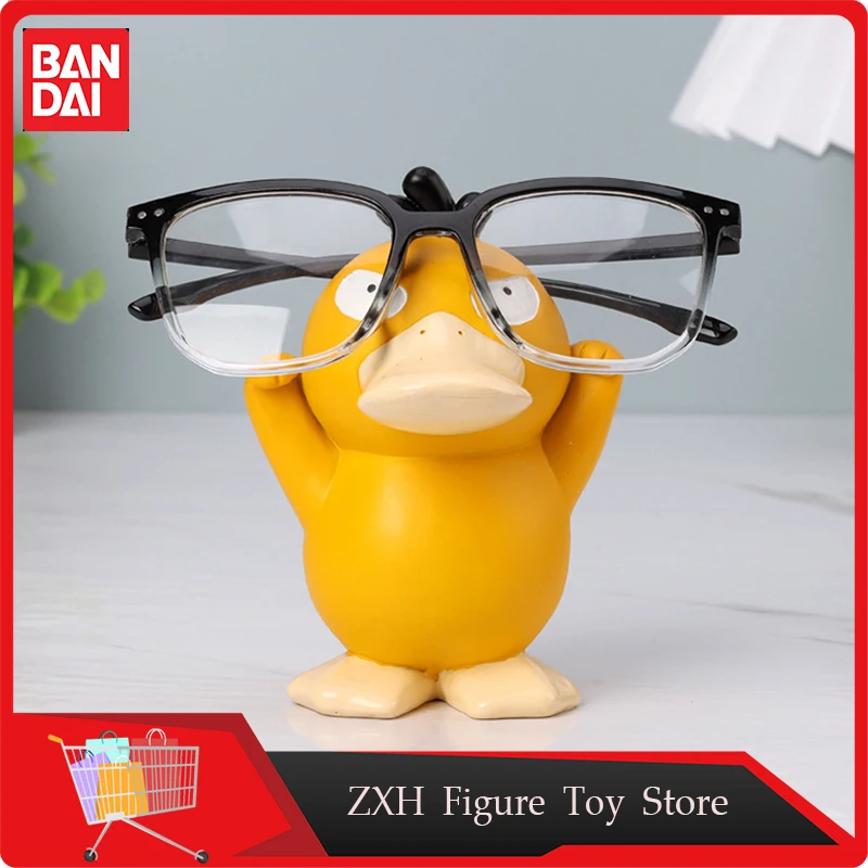 Pokemon Anime Figure Gk Psyduck Glasses Shelf Ornaments Home Study Glasses Placement Shelf Decoration Props Display Toy Gifts