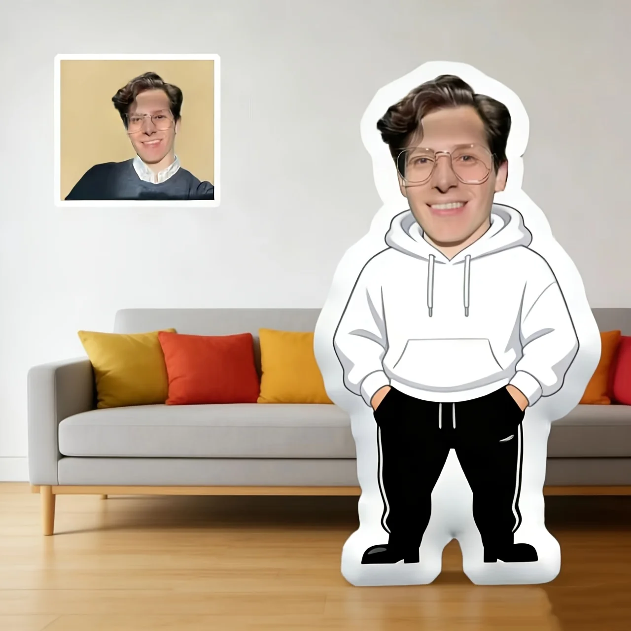 A Hoodie Custom Pillow, Custom Personal Photo Pillow. Funny Unique Surprise Gift - Double-Sided 3D Printing Technology, Can Be U