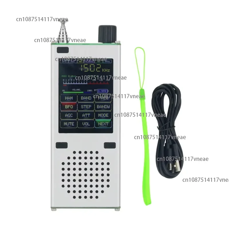 ATS120 Pocket SBB Portable Radio Receiver BT Full Band FM AM Radio with TFT 2.4-inch Color Touch Screen