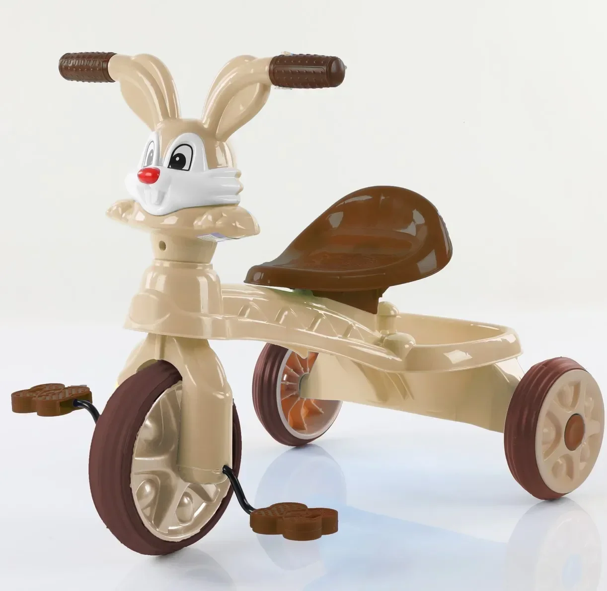 Tricycle pour enfants de 3 à 6 ans, poignée de poussée, avec pédale, anti-renversement