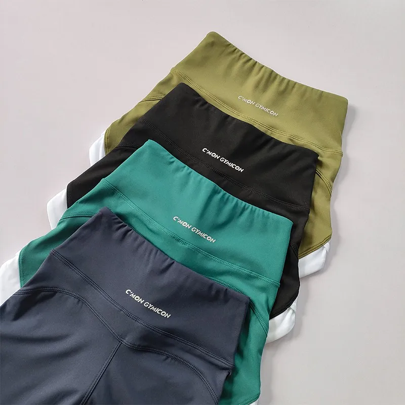 Hochgeschnittene Yoga-Shorts für Damen, Fitness, Push-Up, Po-Formend, Gym, Sport, Radfahren, Laufen, Leggings für Frauen – Detail 10