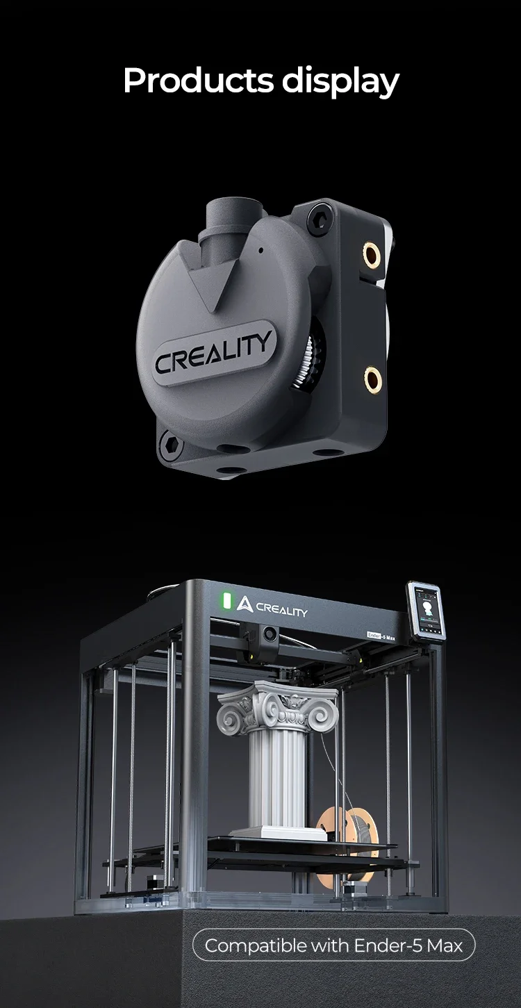 Creality Ender 5 MAX Extruder-Kit, Extrusion mit hohem Drehmoment, 6,25:1 Untersetzungsverhältnis, Doppelzahnräder für Ender-5 Max 3D-Druckerzubehör – Detail 5
