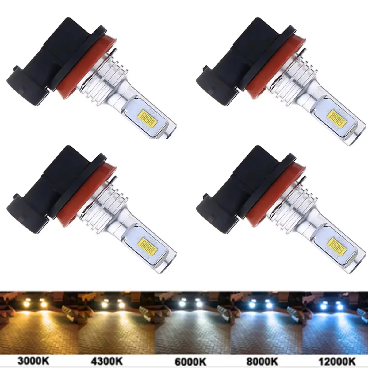 

4Pcs 20000LM H8 H11 LED Headlight Canbus 9005 HB3 9006 HB4 CSP LED Headlamp Bulb 120W Turbo Auto Lamp 6000K 12V