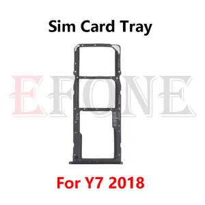 Bilashmart Sim Card Tray Huawei Y7 Y9 2018 SIM Card Tray Slot Holder Replacement Part