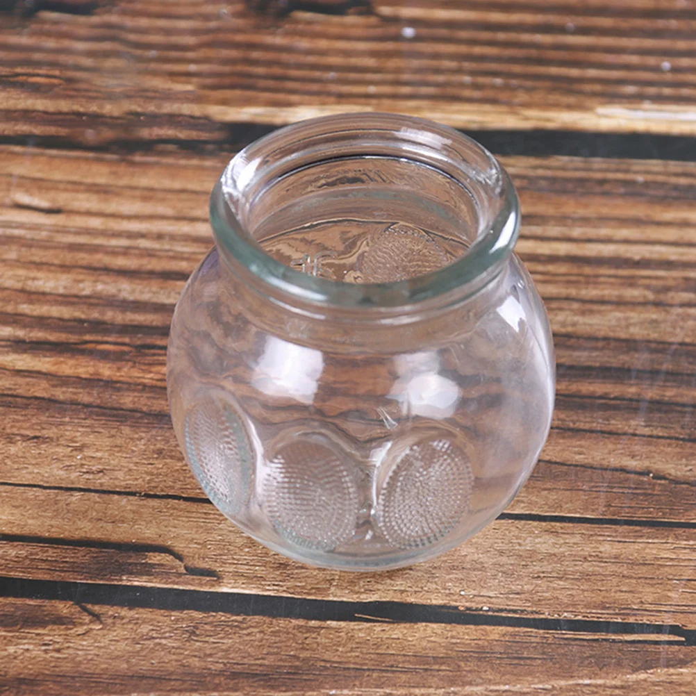 Set di coppettazione in vetro da 5 pezzi Terapia di massaggio tradizionale cinese facile da usare per alleviare i muscoli e migliorare il flusso sanguigno