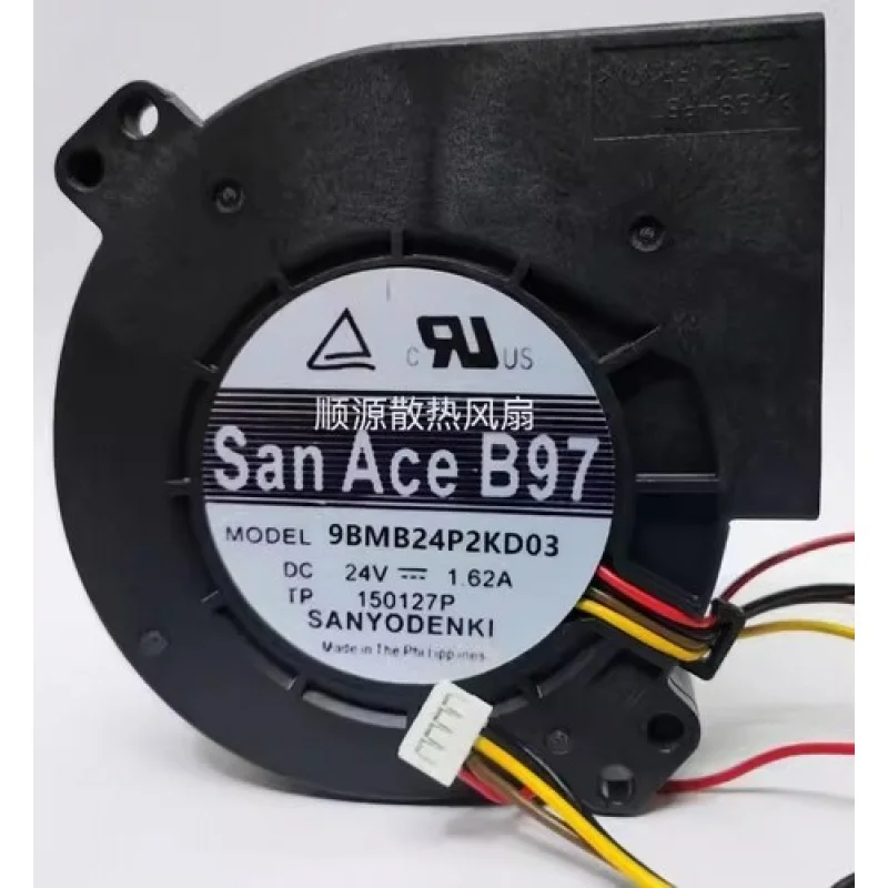 

Y Sanyo 9BMB24P2KD03 DC24V 1.62A 4-контактный бесшумный охлаждающий вентилятор