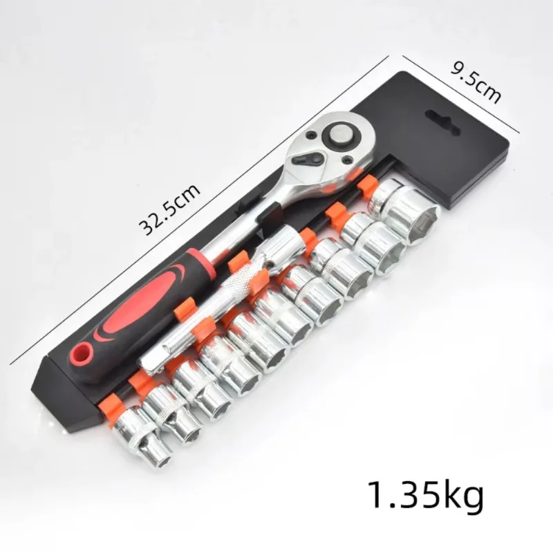 12Pcs Socket Ratchet Wrench Set 1/4