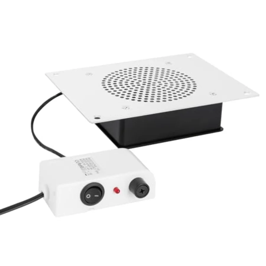 

Modern Style Desktop Nail Dust Collector with Square Shape Design for Salon and Home Use Embedded Table Vacuum Cleaner with 6W