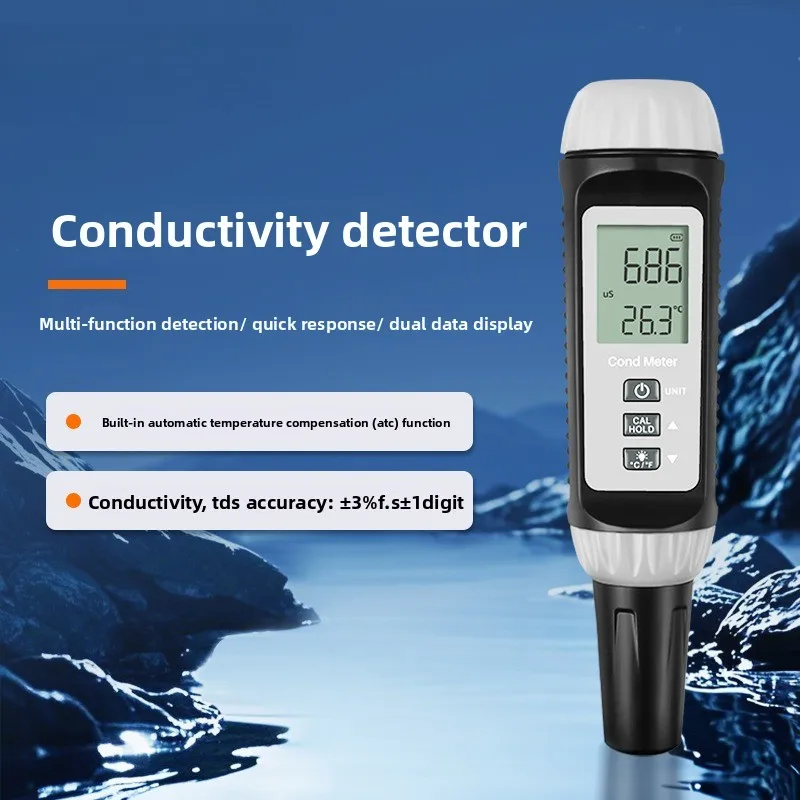 

Промышленный высокоточный 3-в-1 тестер качества воды 623P EC: измеритель электропроводности и TDS