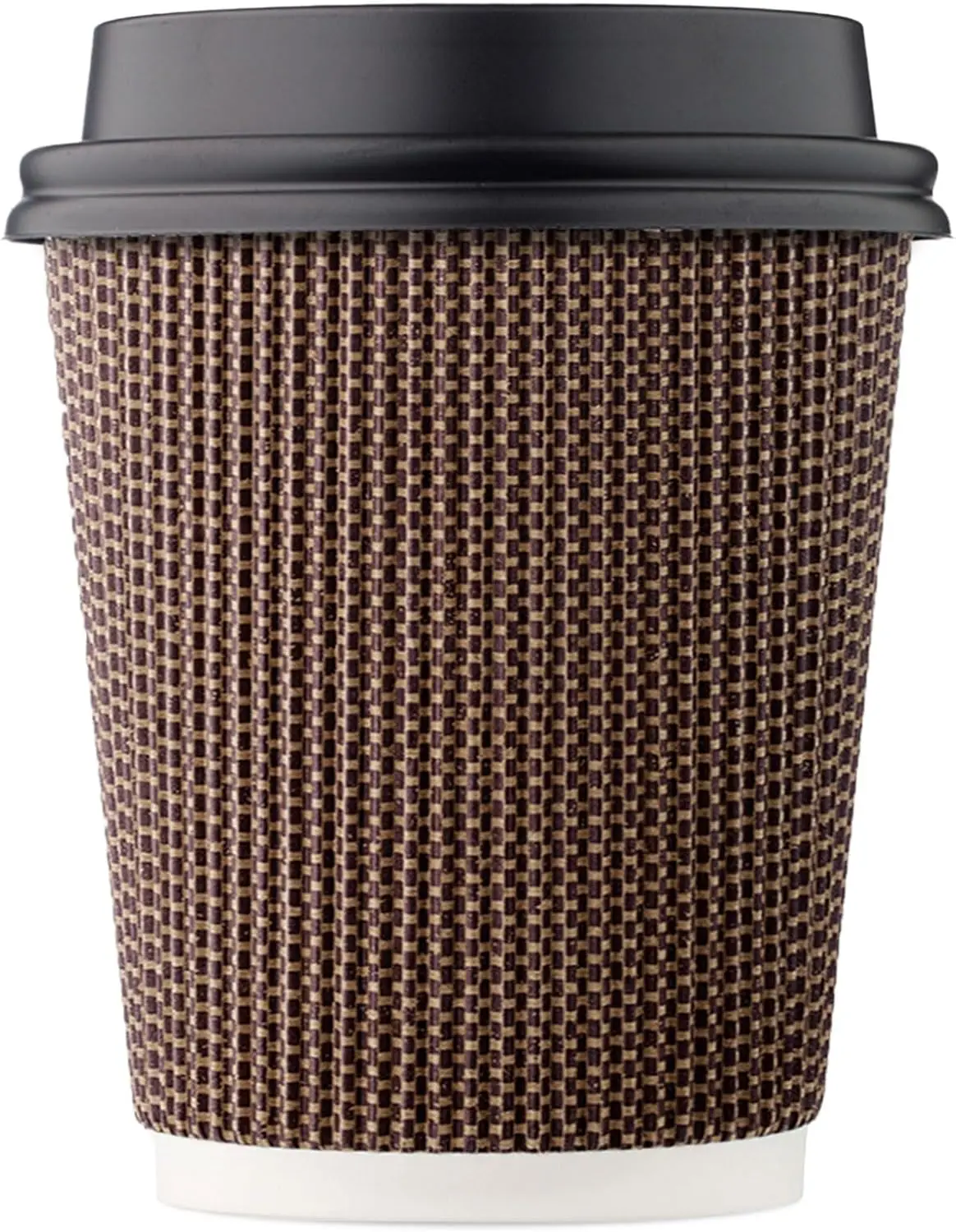 

Набор из 150 шт. одноразовых кофейных стаканов Harvest Pack, 8 унций, с двойными стенками, изоляционные, бумажные, с крышкой, коричневые