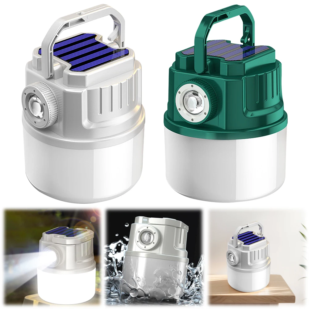 Latarnia kempingowa LED z możliwością ładowania, 4-biegowa, zewnętrzna lampa do namiotu, Power Bank Zoom, zewnętrzne światło awaryjne do pieszych wędrówek, naprawy w podróży