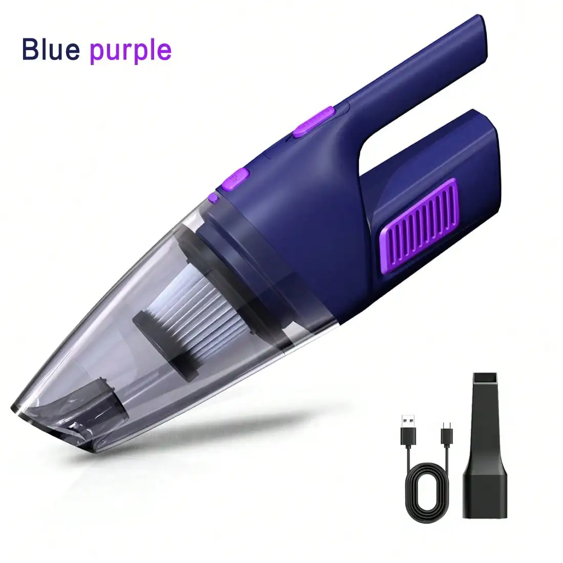 The Car Vacuum Cleaner Has Strong Suction Power, A 2000mAh Battery, Large Capacity, And Comes With 2accessories.Charging Cable And Long Nozzle Included It Is A Convenient Cleaning Tool Suitable For Use In Homes, Cars, Offices