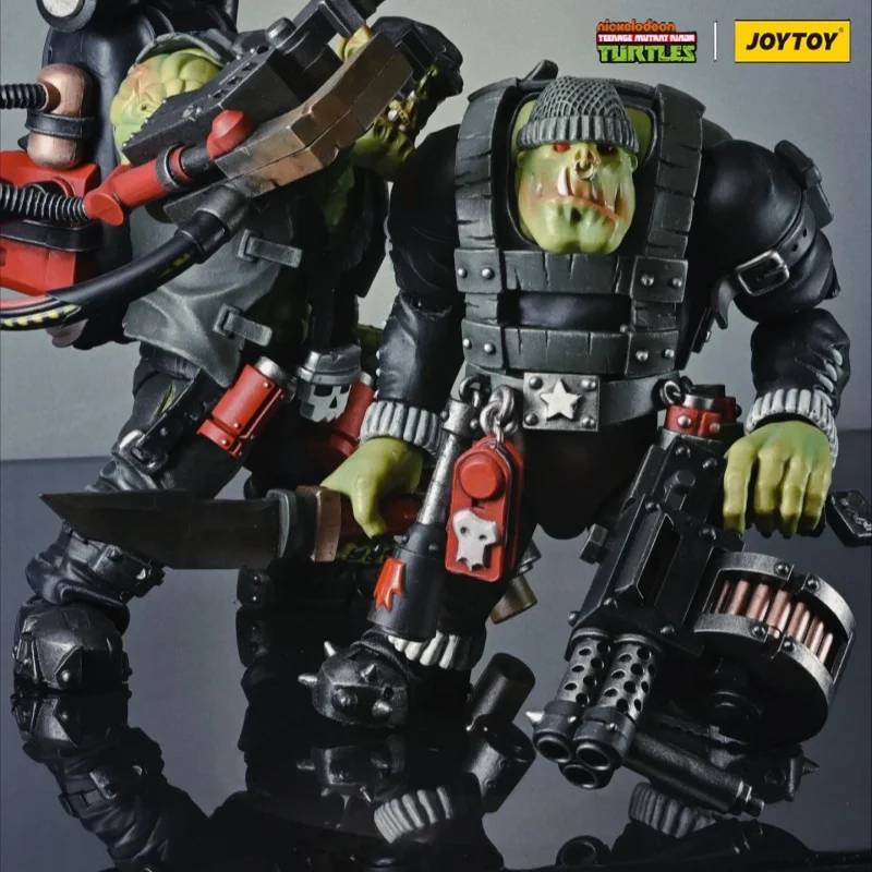 Figurki akcji JOYTOY Warhammer 40k 1/18 Anime 12CM Ork Kommandos Model Kolekcjonerski Zabawka Prezent