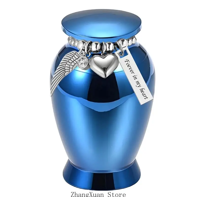 Haustier-Gedenkurne zur Regalpräsentation mit Metalloberteil und -körper, 3 x – Detail 9
