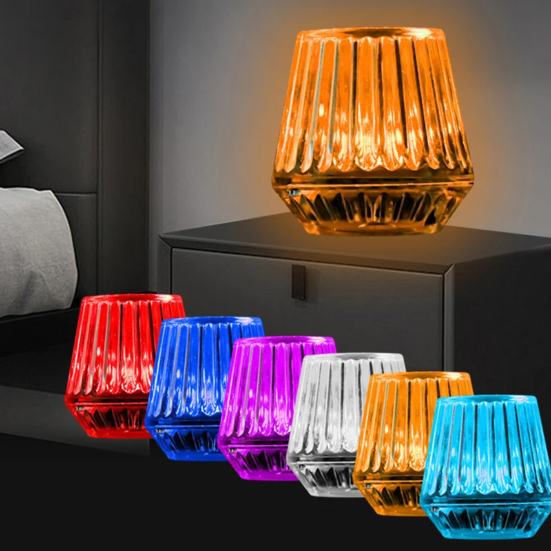 Car mounted USB ambient light, wiring free interior, car decoration, LED wireless ambient light, colorful breathing night light