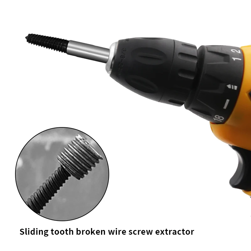 5pcs 6pcs Broken Head Screw Extractor Center Metal Drill Bit Set Easy Out Remover Damaged Bolts Drills Tools