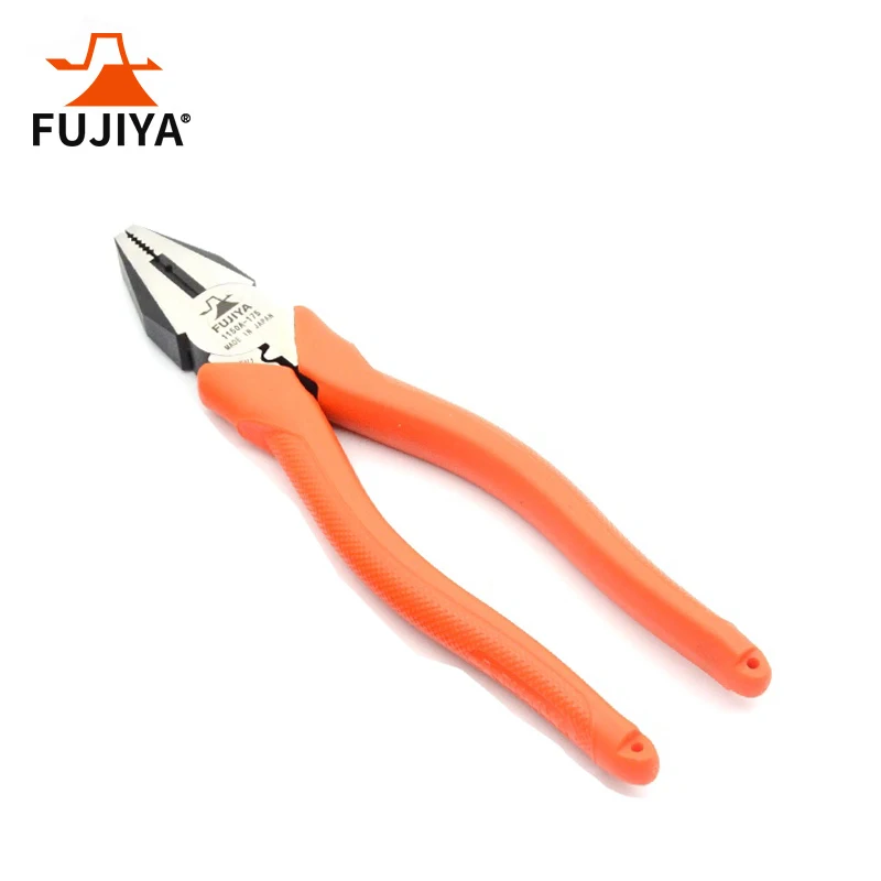 

FUJIYA 1150A-175 Lineman's Crimp Pliers with Simple Pressure & Blade Hole Electrical Wire Pliers Multifunctional Crimping Tools