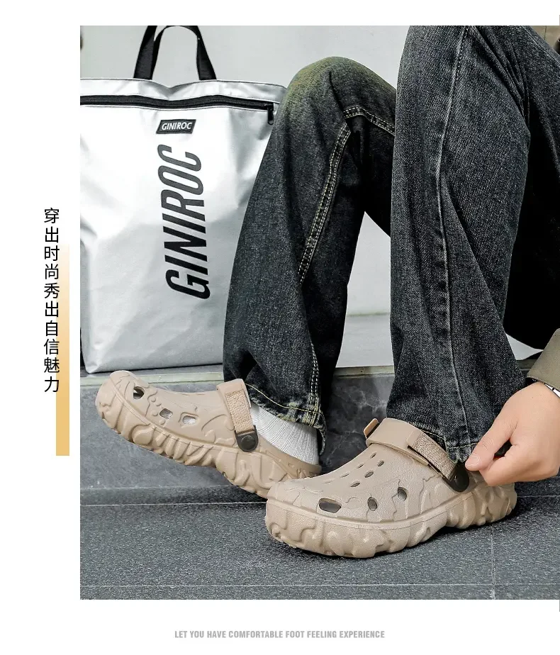 2026 Günstige EVA Herren-Clogs Leichte Großhandels-Plastik-Clogs für Herren Strand- und Arbeitssandalen mit Herren-Clogs & Pantoletten – Detail 15
