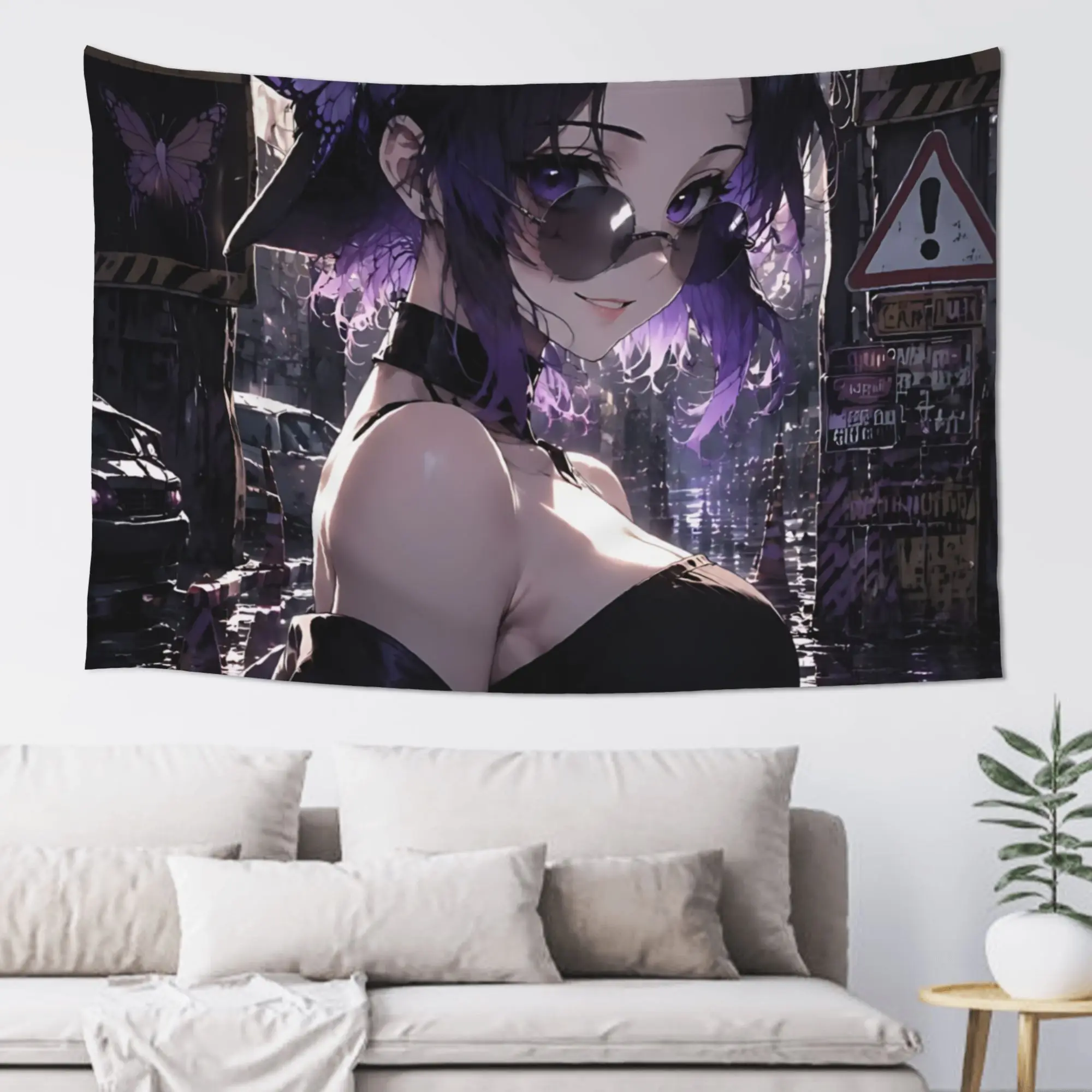 Cutecore Demon Slayer Tapestry Bedroom Decoration  Wall Hanging Blanket Tapestry Cool Stuff For Room