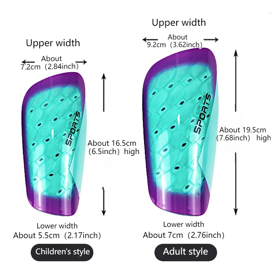 Loogdeel 1Pair Soccer Calf Protection Board Legging Shin Pads Children\'s Football Sports Foot Leg Guards Adult Kids Shinguards