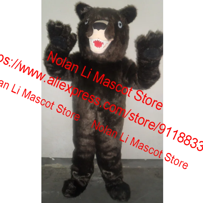 Black Bear Mascot Costume, EVA Material Capacete, Filme Prop, Show Walking Cartoon Suit, Role Playing Game Atividade 420, alta qualidade