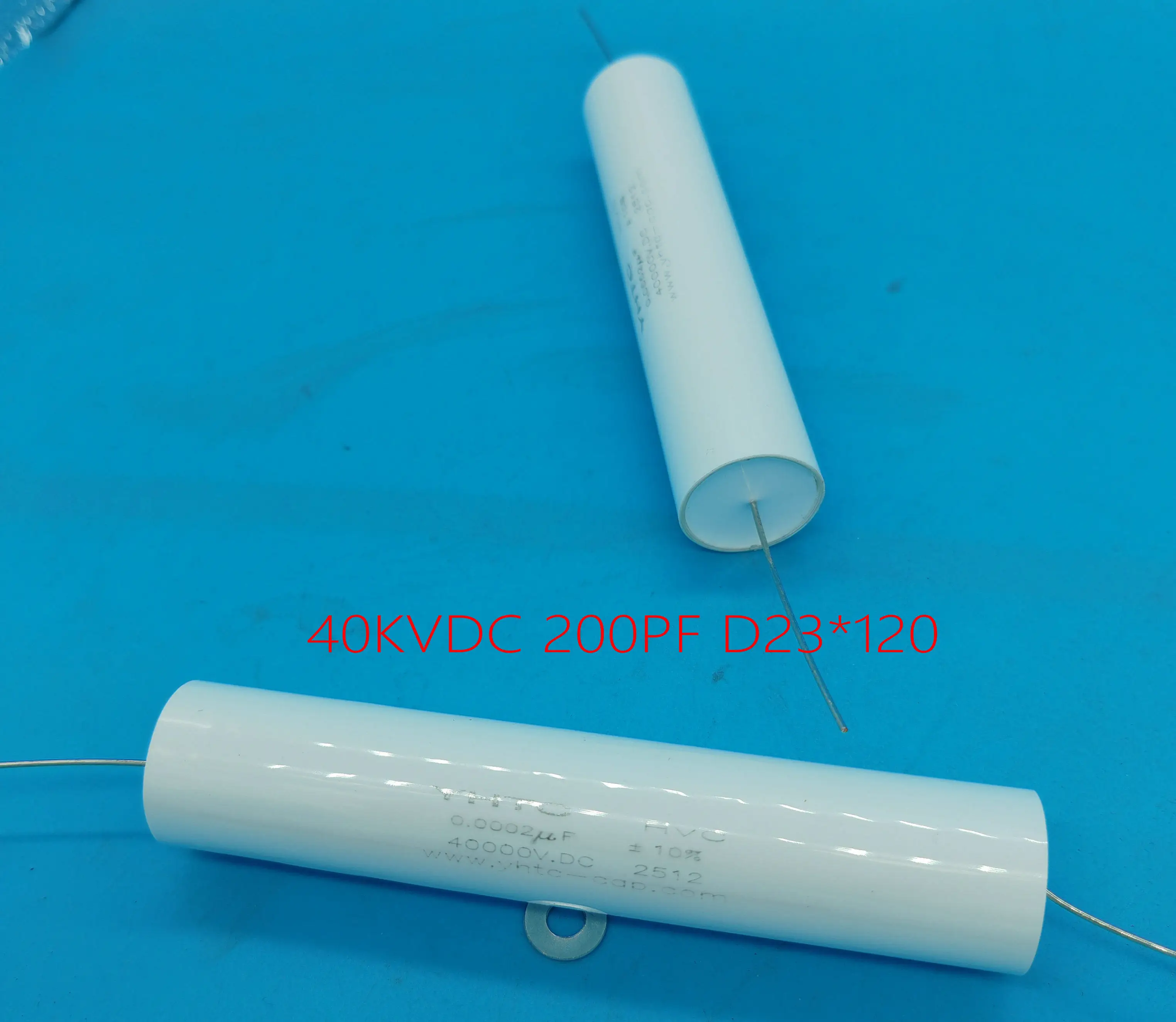 New original high-voltage non-inductive non-linear capacitor 0.001UF/1000PF/40000V 40KVDC D34*120MM