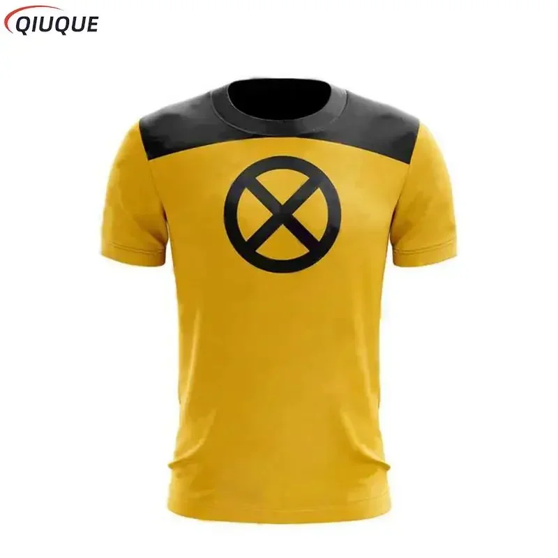 Deadpool Cosplay Costume Summer Men 3D Printed T Shirts Compression Wade Winston Wilson Printing Short Sleeve T-Shirt Tops