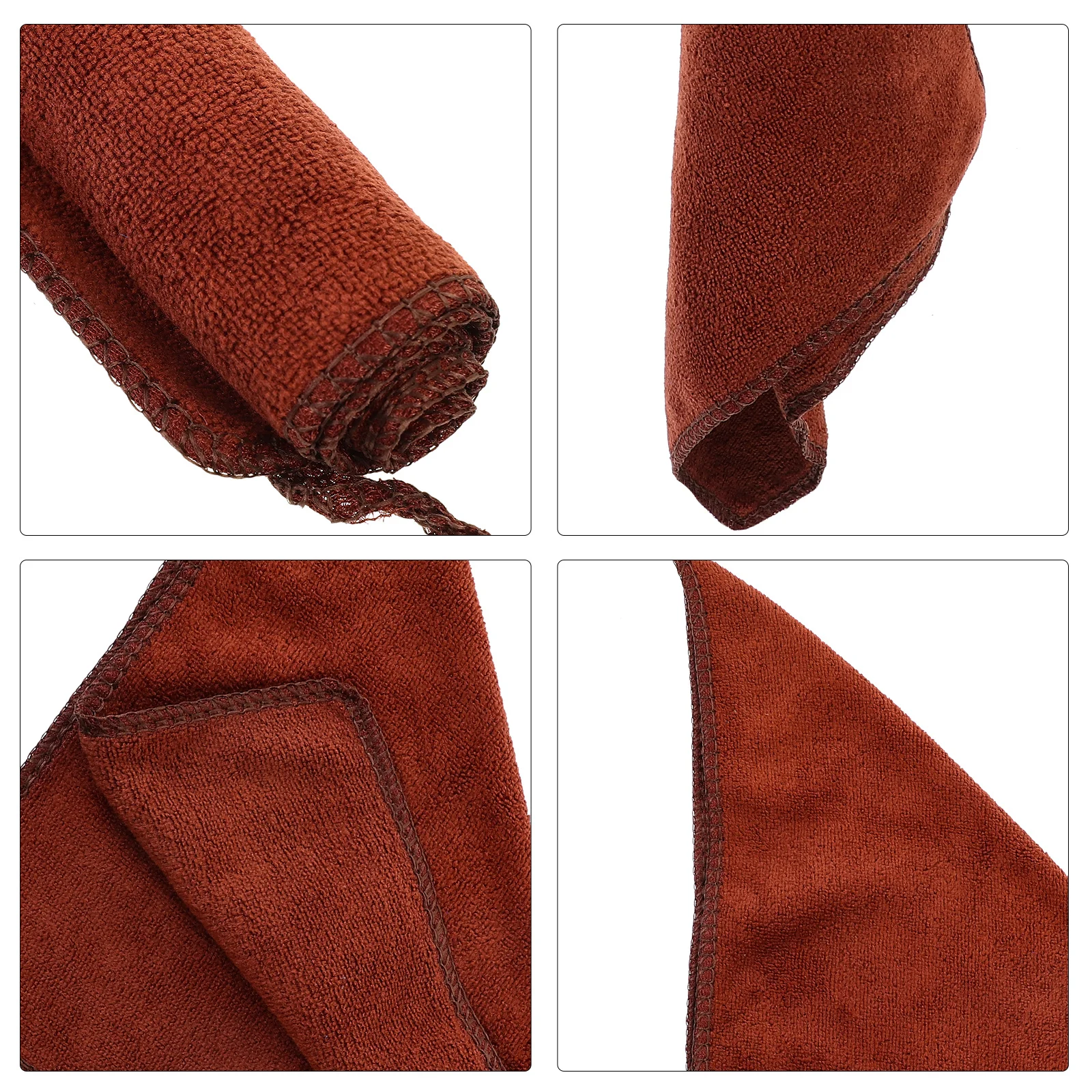 4Pcs Exfoliating Face Towel Nonwoven Square Wash Cloth Fade Resistant Skin Friendly for Home Travel Face Facial Towel