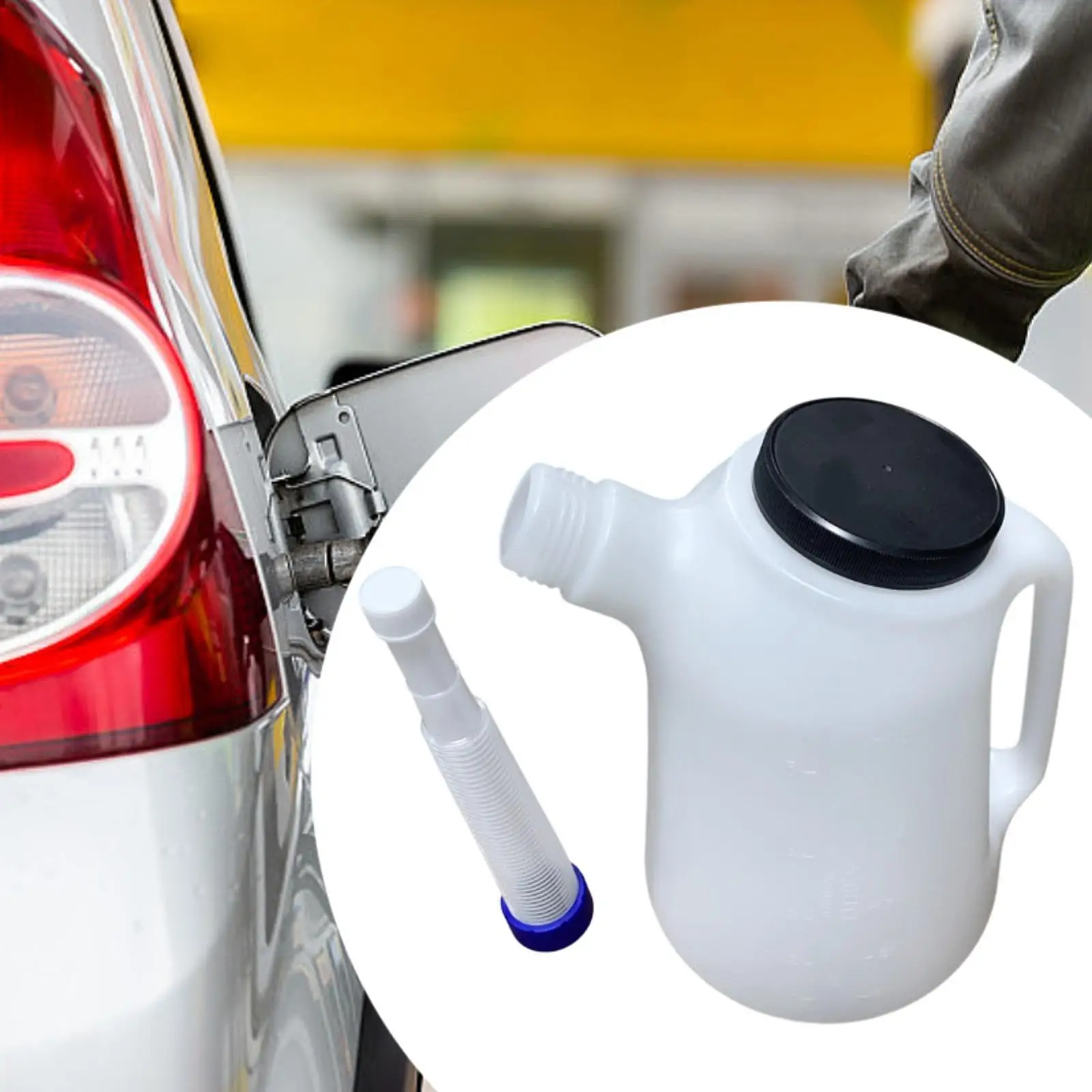 

5L Oil Measuring Container Vehicle Accessories Universal with Flexible Spout