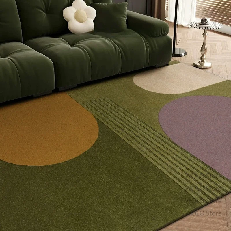 Light Luxury Style Irregular Shape Living Room Carpet Decoration Home Fluffy Soft Non-slip Large Rugs Study Bedroom Plush Mats