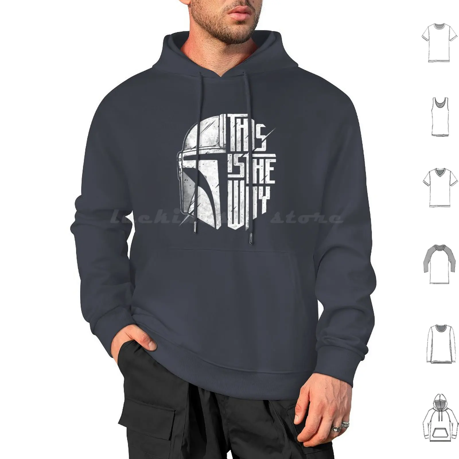 This Is The Way Classic Hoodie cotton Long Sleeve Horror Retro Aesthetic Adorable Trend Trendy Cool Vintage Vikings