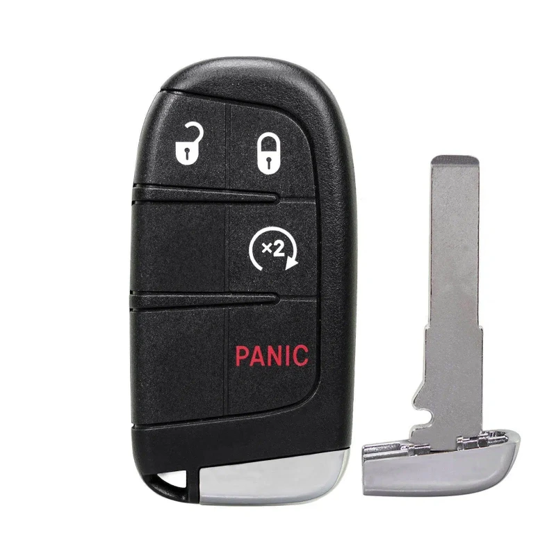 3+1 Button Keyless Remote Car Key 433Mhz PCF7953M2800 4A CHIP FCC ID: M3N-40821302 SIP22 For Chrysler Voyager Jeep Grand Cheroke