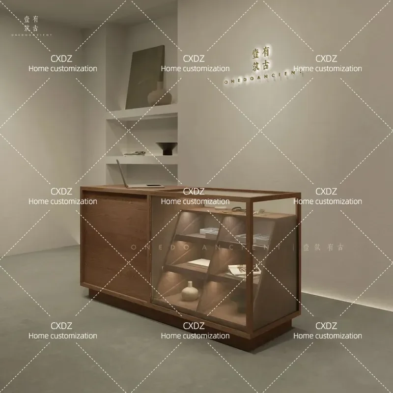 Clothing store, cashier, Nakajima table, booth display, display table, locker, paint decoration cabinet