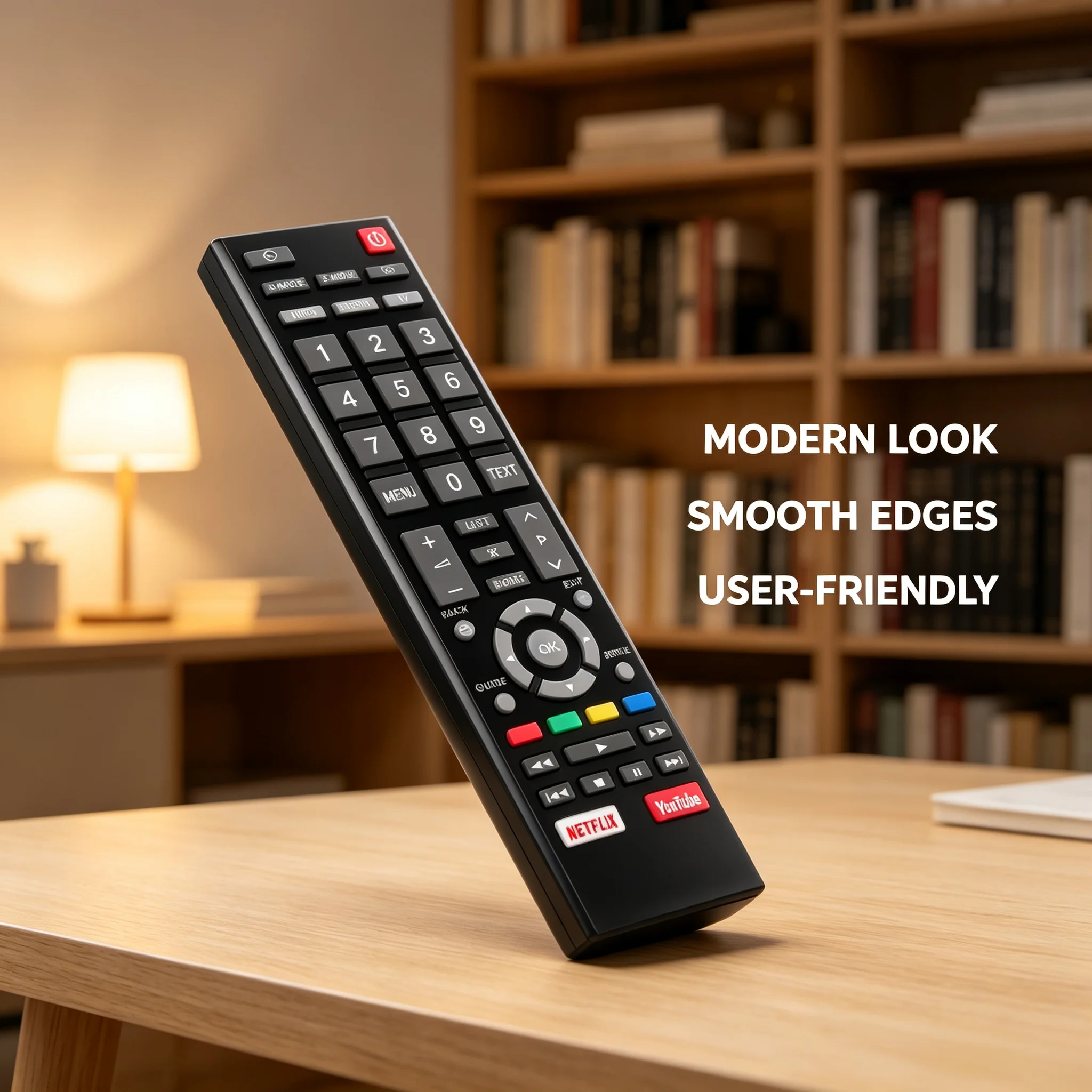CT-95007 Replacement Remote Control Compatible with Toshiba LCD Smart TV 43S3965 49L5995, Built-in YouTube Hotkey, No Programmin