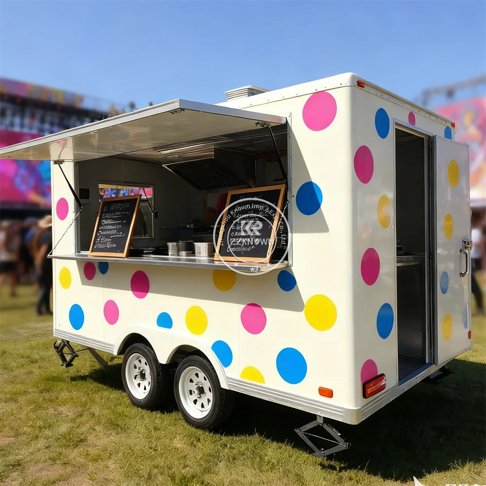 

Custom Street Food Truck Supply Tesla Food Cart With Factory Price Bbq Smoker Concession Food Trailers For Sale