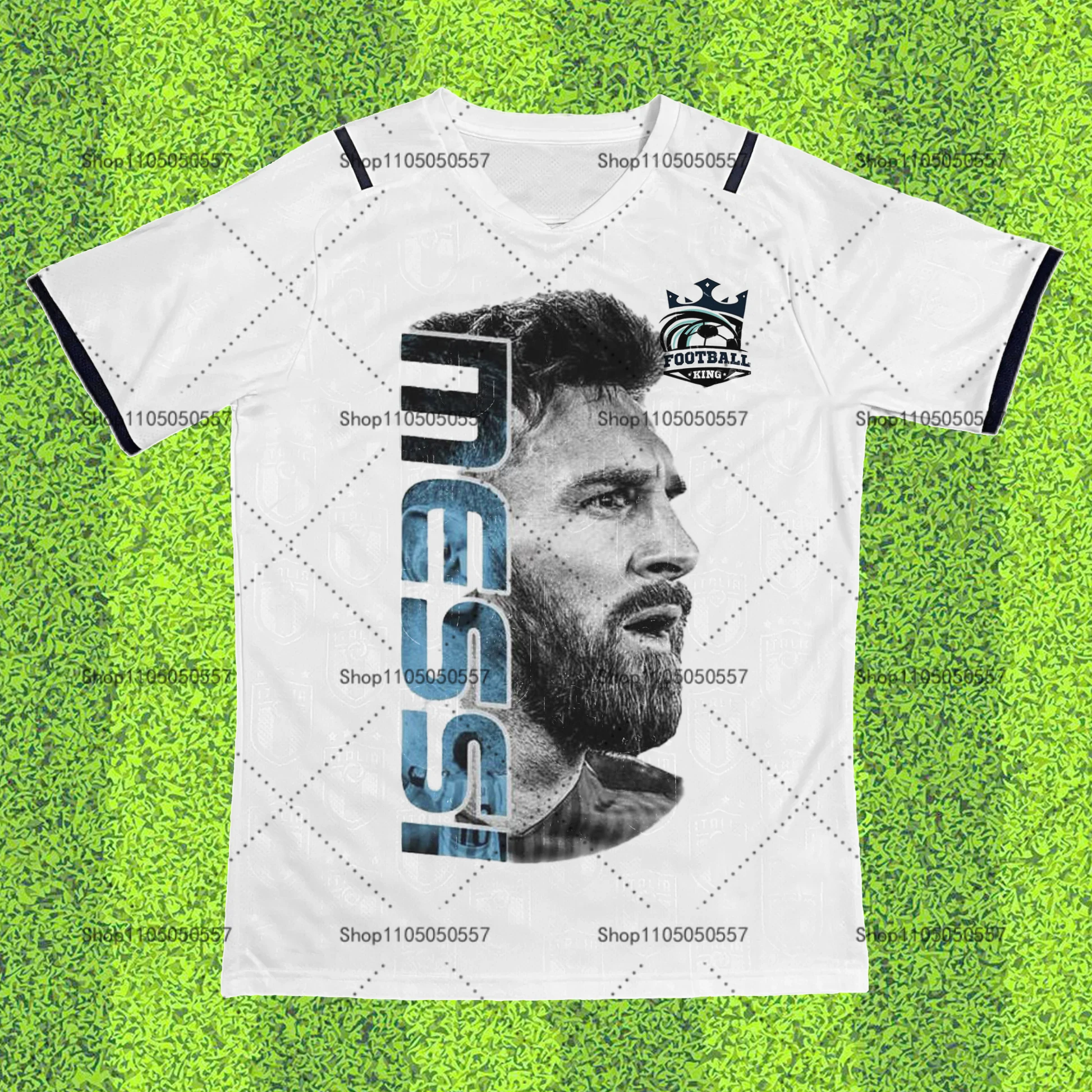 تي شيرت ميسي لكرة القدم |   مطبوعة بأنماط ميسي العصرية وكلمة 'مسي' |   ضروري لمحبي كرة القدم