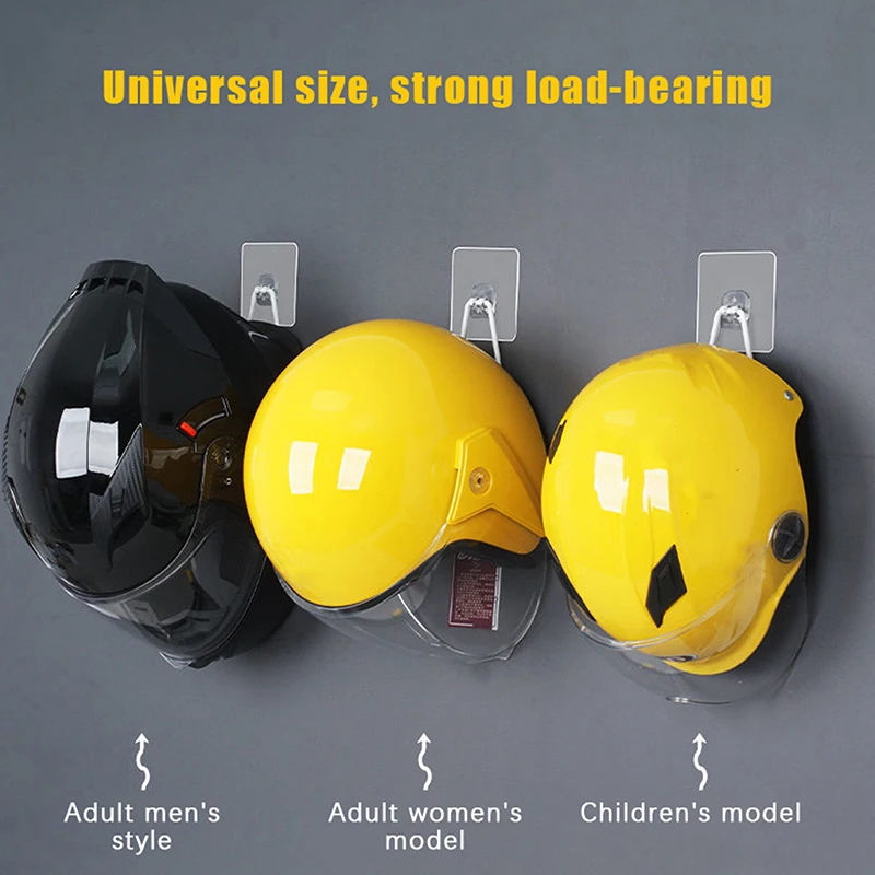 New Motorcycle Helmet Rack Wall Mount Metal Bike Helmet Holder Mount Stainless Steel Bicycle Helmet Display Hanger Stand