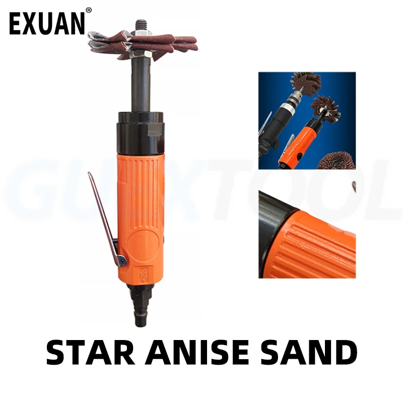 

10 Powerful Pneumatic Octagonal Sand Orbital Sander Grinding Machine Polishing Machine Groove Special-Shaped Air Tools Polisher