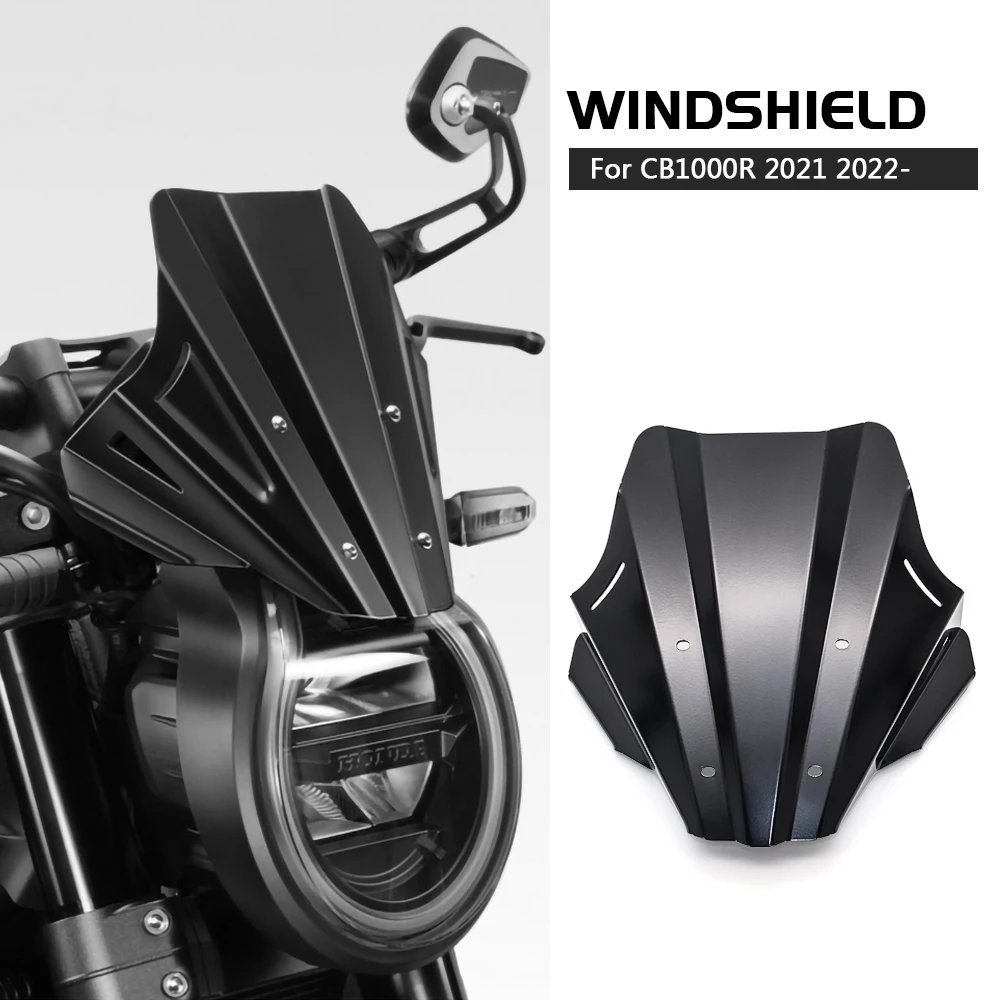 

Fit For HONDA CB1000R CB 1000 R 2021 2022- Motorcycle Accessories Windshield Windscreen Aluminum Wind Shield Deflectore