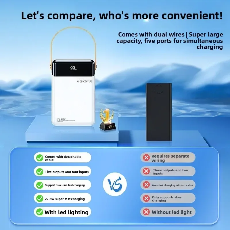 

20W 22.5W fast charging with built-in power bank, mobile phone fast charging power bank, 8W large capacity