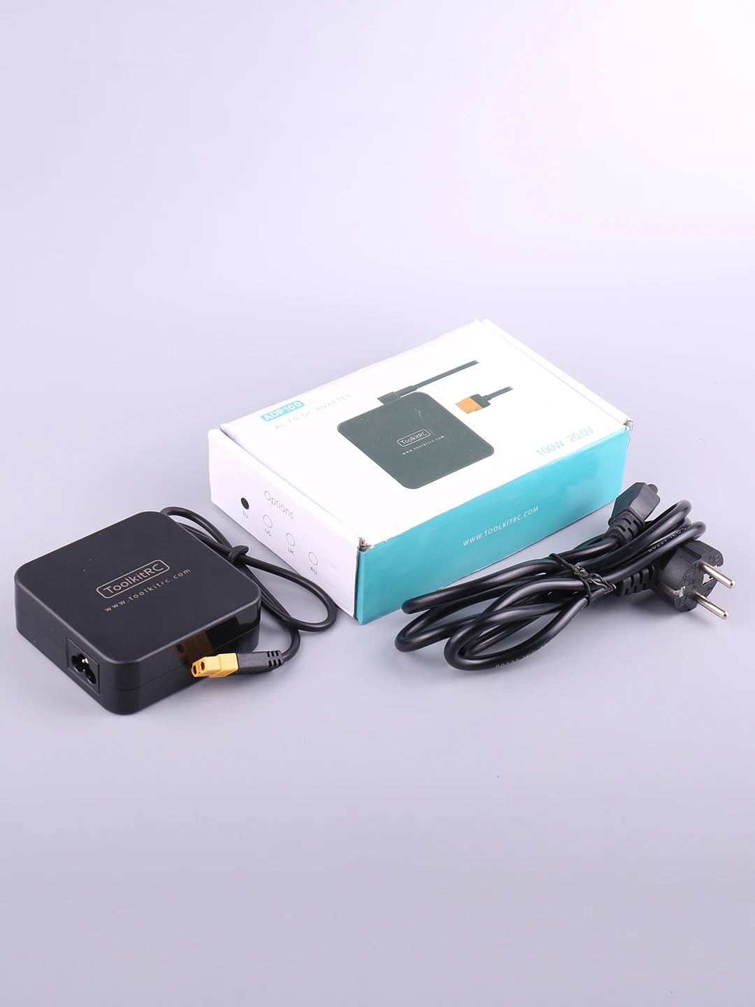 ToolKitRC ADP100 100W 20V Fonte de alimentação com adaptador de saída XT60 para ISDT Q8 Q6 GT Power Hota HTRC SkyRC Carregador RC Drone