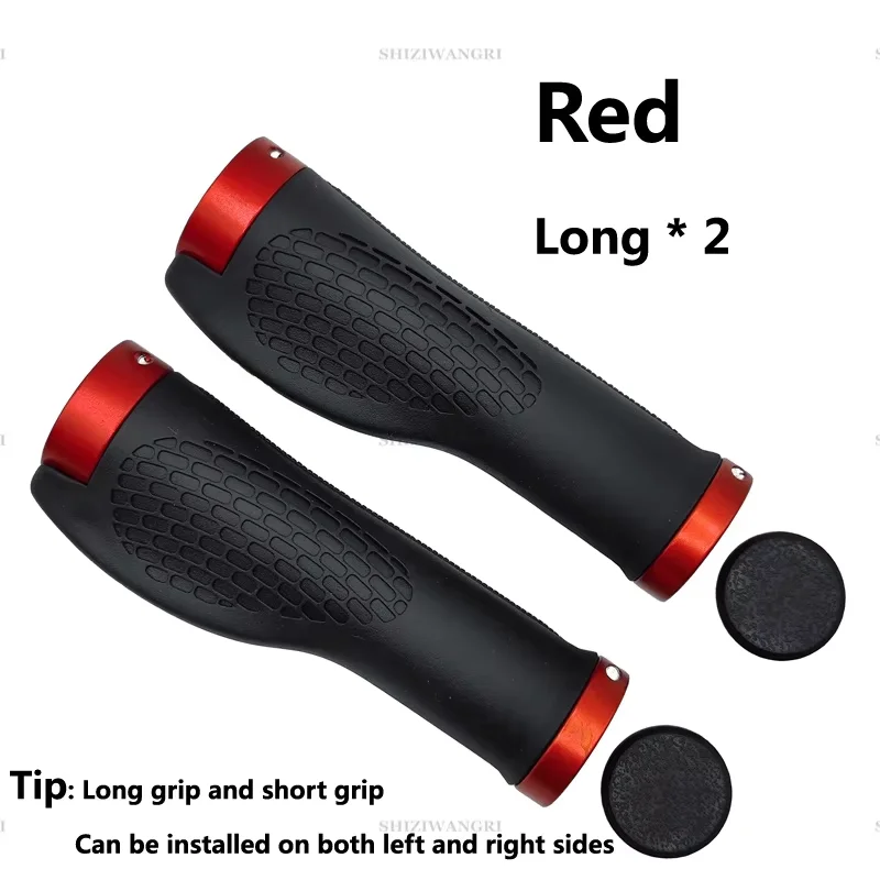 PE Rubber MTB Bike Grips Stuurhoes Rubber Zacht Antislip Fietsgreep Legering Lock Bar BMX Handvat Manchetten Fietsen Accessoires