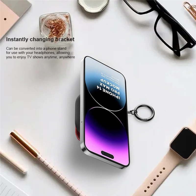 Neue Kopfhörertasche für Airpods 5 2026, kabellose Bluetooth-Schutzhülle, Kopfhörertasche mit Handyhalter für Airpods Pro3 Pro2 4 – Detail 5