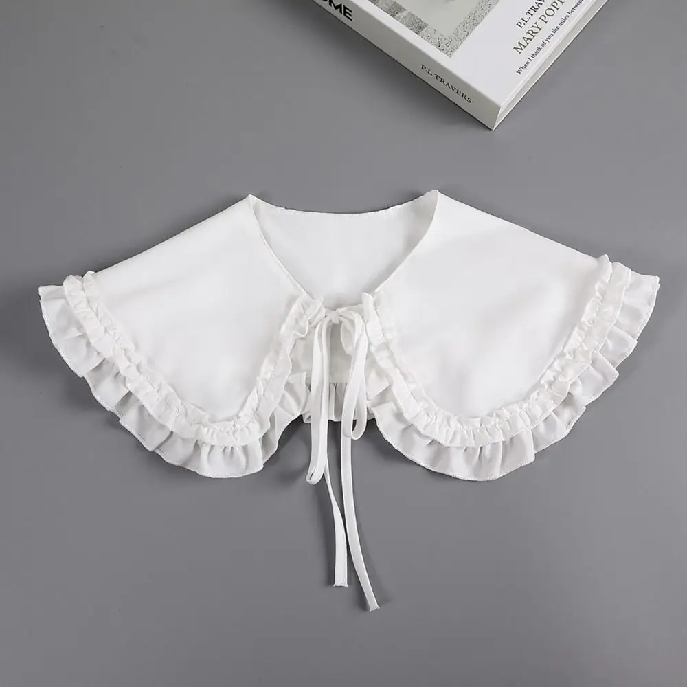 Новый воротник с лацканами, винтажный съемный воротник рубашки для женщин, женская блузка, галстуки для одежды