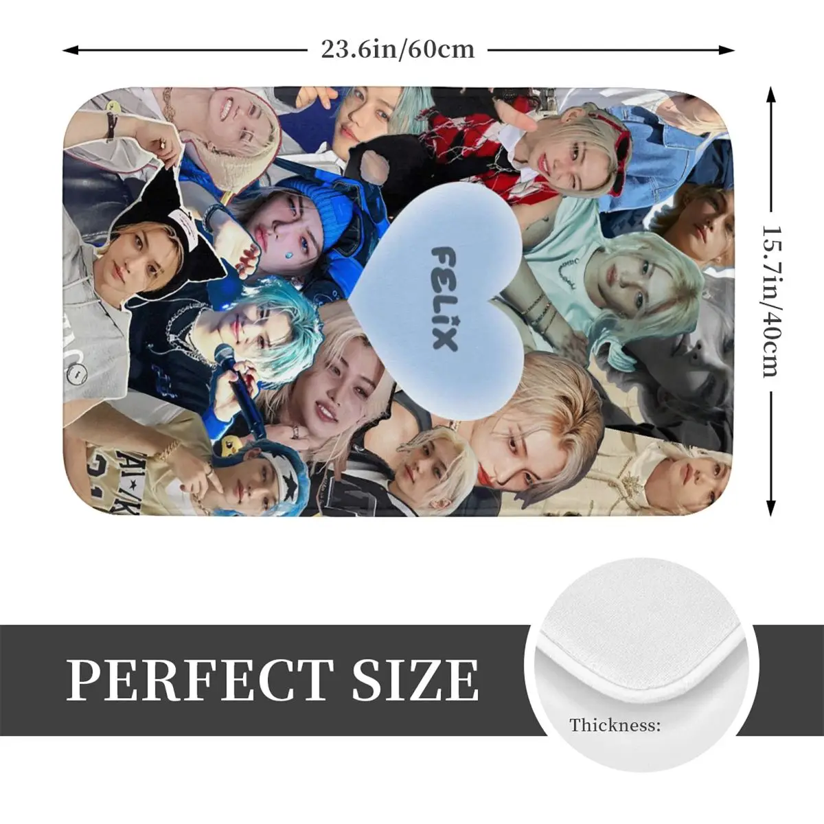 HyunJin Korean Kpop Singer Doormat Kitchen Entrance Home Floor Mat Anti-slip Carpet Rug for Bedroom Footpad Mats