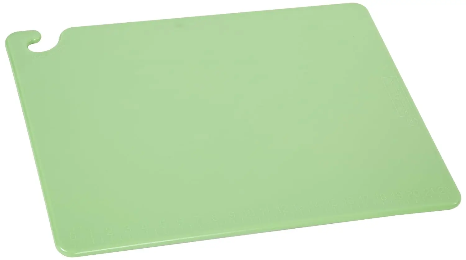 

- CB182412GN CB182412 Cut-N-Carry Co-Polymer Cutting Board, 24" Length x 18" Width x 1/2" Thick, Green