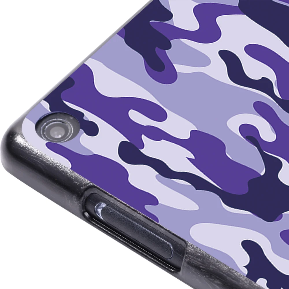 Tablet Case for Fire HD 10 Plus/5th/7th/9th/11th/HD 8 Plus/6th/7th/8th/10th/Fire 7 5th/7th/9th/12th Camouflage Print Back Shell