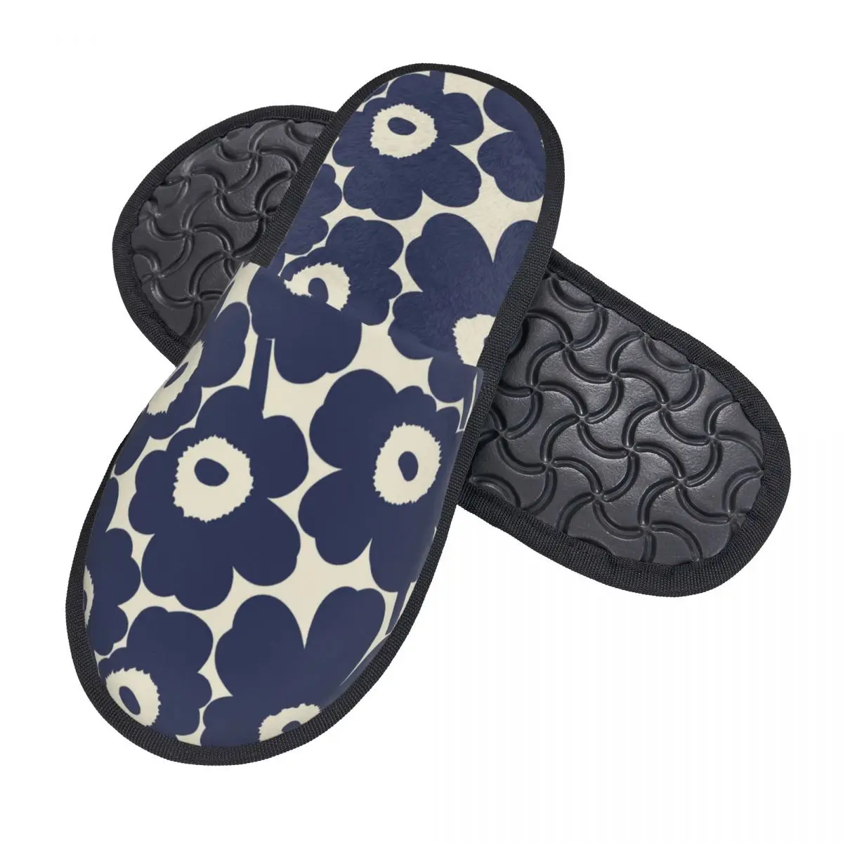 Custom Little Poppy Print Guest Slippers for Bedroom Women Fashion Modern Style House Slipper