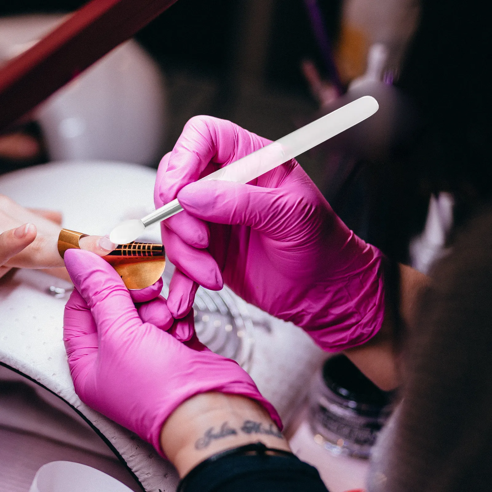 

20 шт. силиконовых аппликаторов для нанесения пудры на ногти, многоразовые прозрачные кисти для нейл-арта, для нанесения хромированного блеска и пигмента