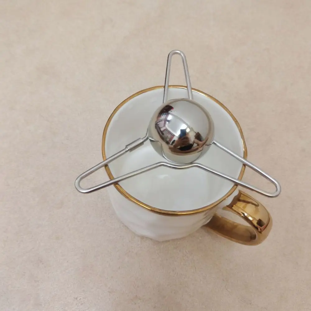 Stainless Steel Coffee Cooler Sphere With Metal Tripod Stand Reusable Chilling Tool For Iced Americano Home Bar Kitchen